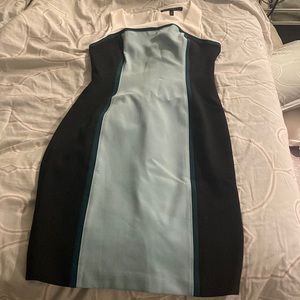 White House Black Market colorblock interview dress